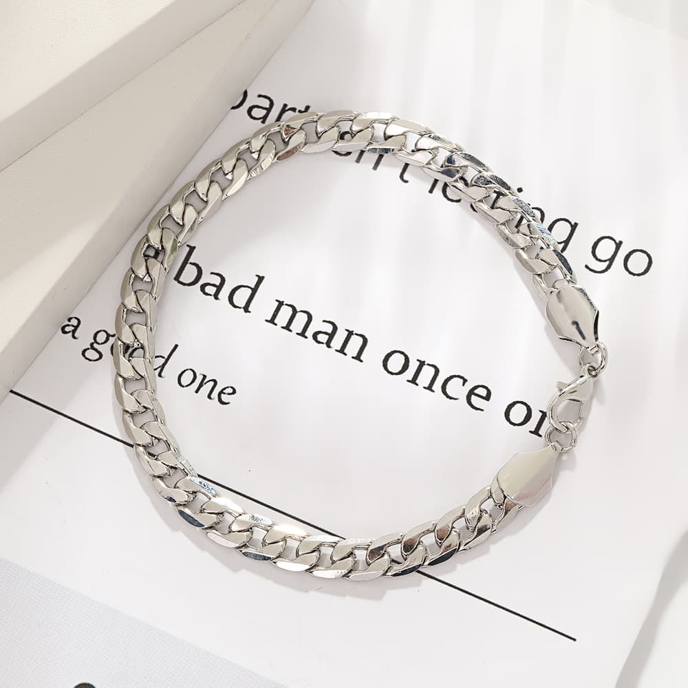 2025 New Hip-Hop Bracelet Personality Versatile Three-Color Simple Men's Accessories Jewelry