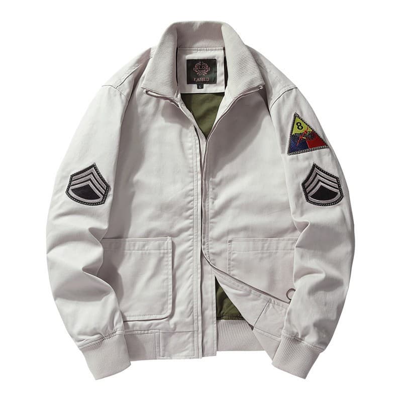 Men's Clothing Fury tank suit men's retro workwear jacket pilot jacket military uniform baseball suit