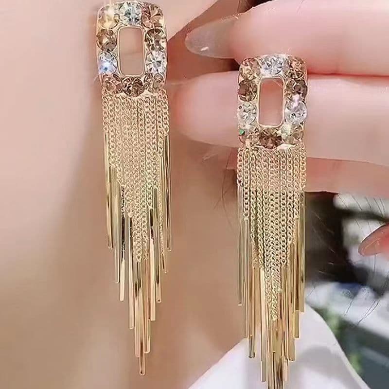 Women's earrings heavy industry, high-end sense, sterling silver needles, niche light luxury, personalized fashion, stunning earrings