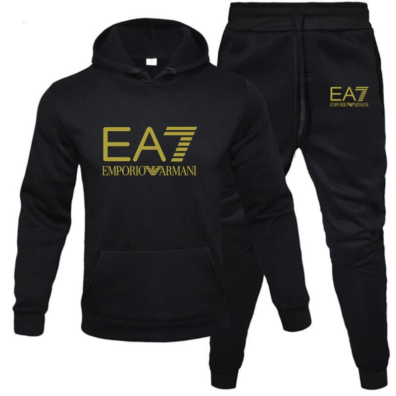 Ensemble sweat à capuche pour homme en automne, style américain ample et tendance, cool et élégant, associé à un ensemble de pantalons de sport