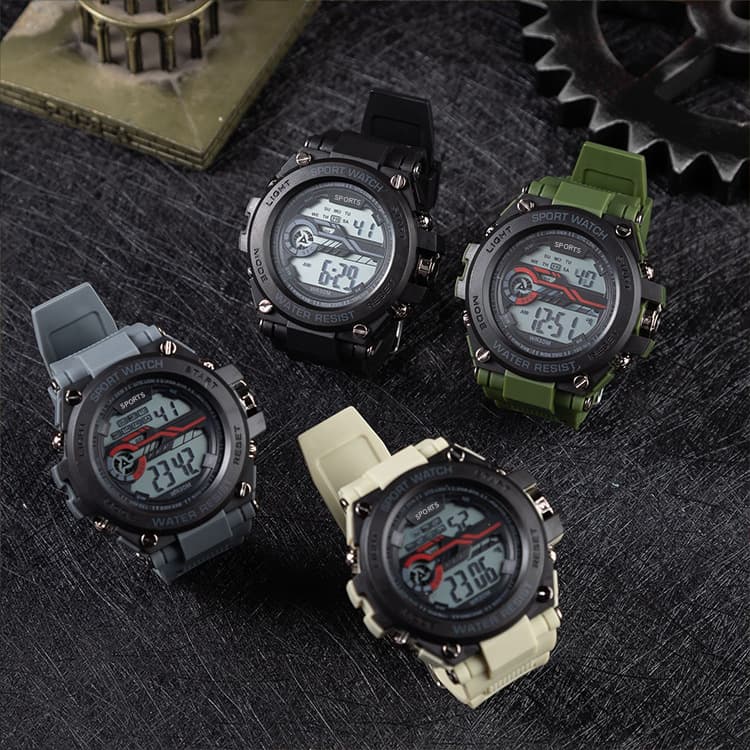 Men's Watches Electronic Watch Men's Watch Trendy Fashion Student Waterproof Luminous Sports Multifunctional Mechanical Men's Watch