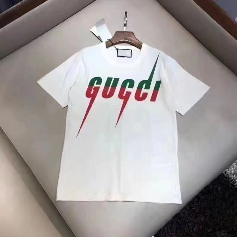 T-shirt unisexe à manches courtes et manches mi-longues, imprimé contrasté éclair, col rond, coupe ample et polyvalente, imprimé éclair contras