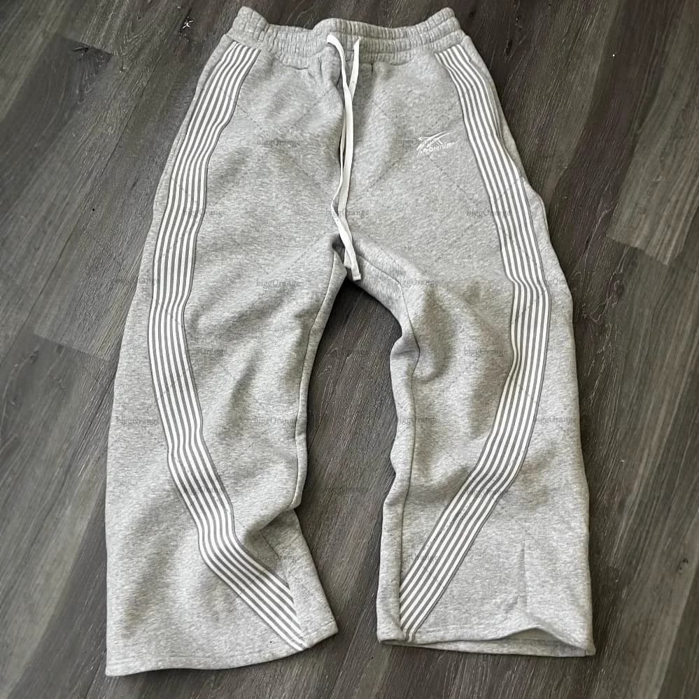 Women's Clothing Retro Side Stripe Sports Pants Y2k Printed Sweatpants Jogger Casual Pants Men And Women