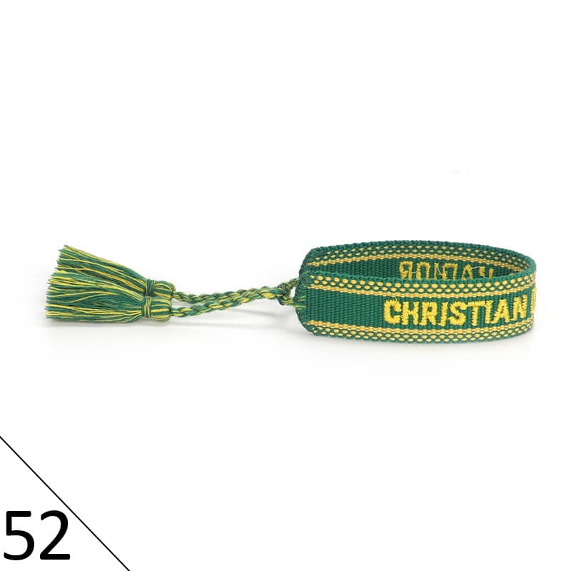 Bracelet unisexe tendance avec lettres tressées