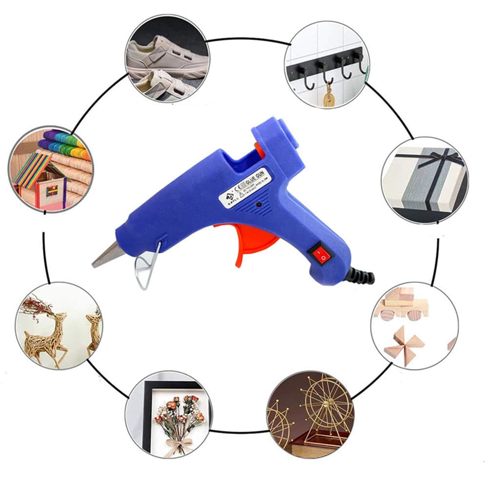 DIY sewing tool 20W with switch hot melt glue gun manual electric glue gun with indicator light hot melt glue gun