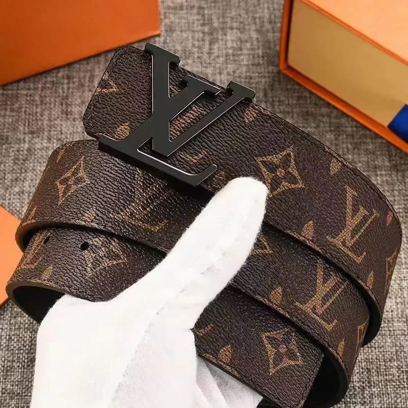 Ceinture LV® en cuir de luxe, de haute qualité, pour hommes et femmes, élégante, professionnelle, polyvalente et durable.