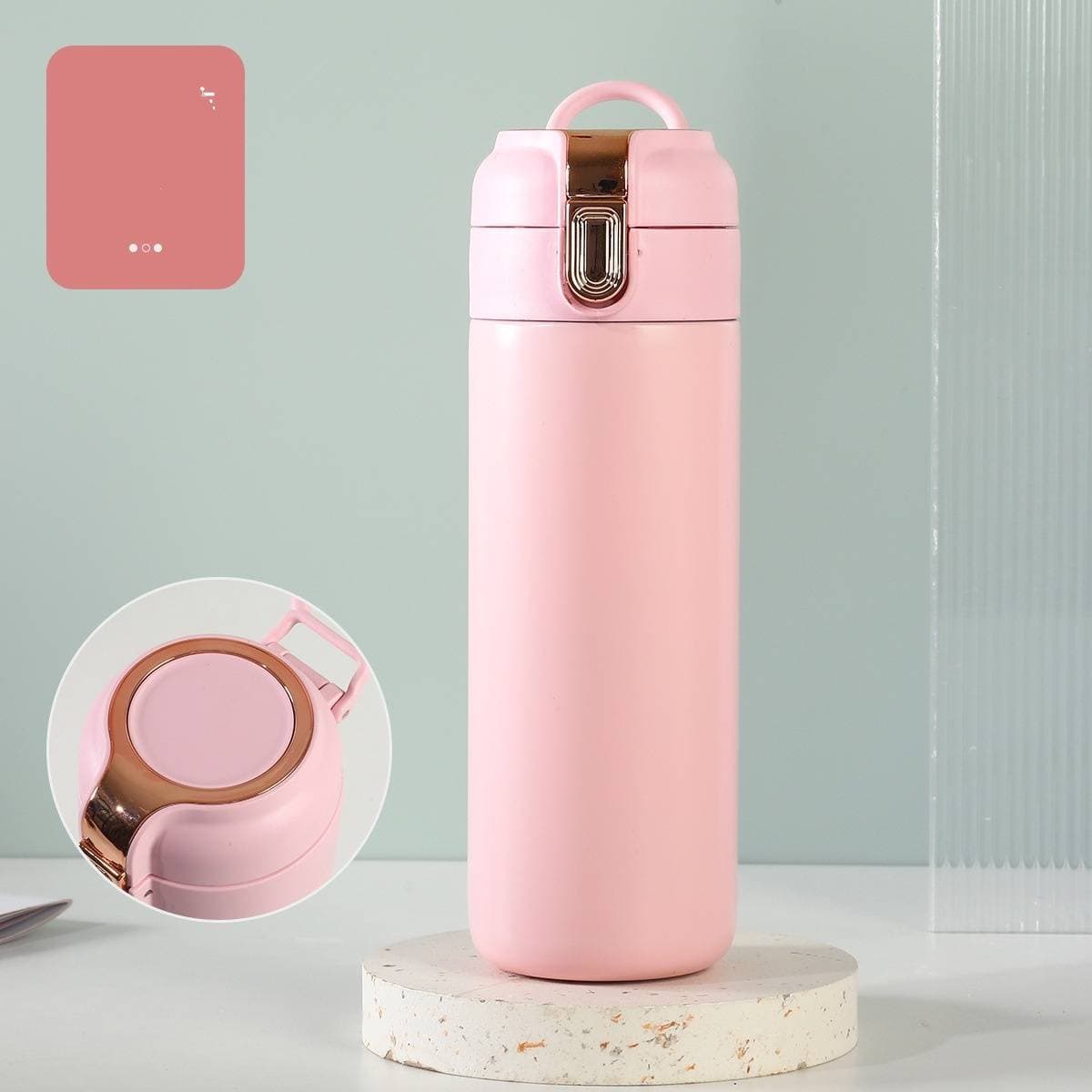 Drinkware Smart Water Cup 304 Stainless Steel Children's Thermos Cup Girls' Warm Water Cup With Handle Portable Cup