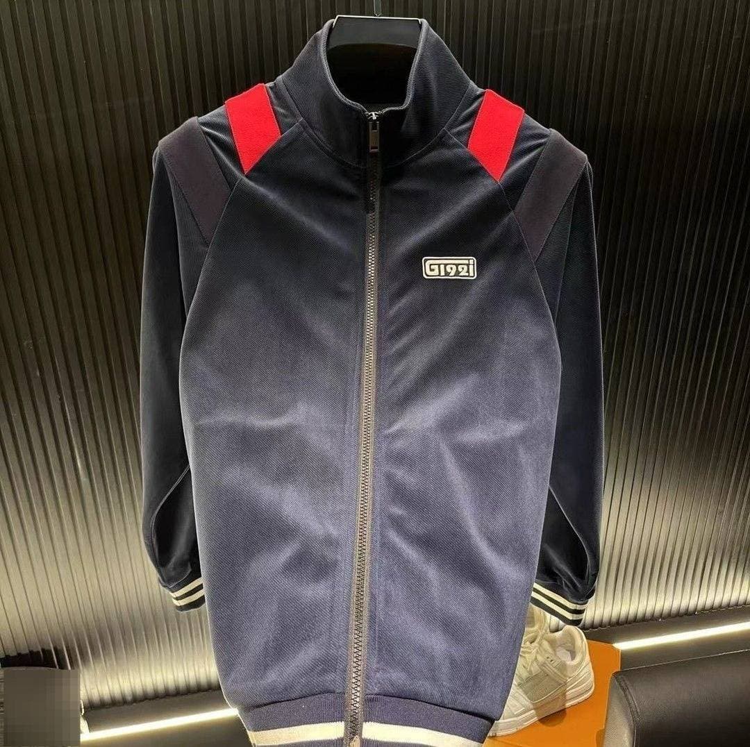 Men's Clothing Autumn And Winter 2025 New Men's Casual Sports Fashion Brand Embroidery Contrast Color Stitching Jacket