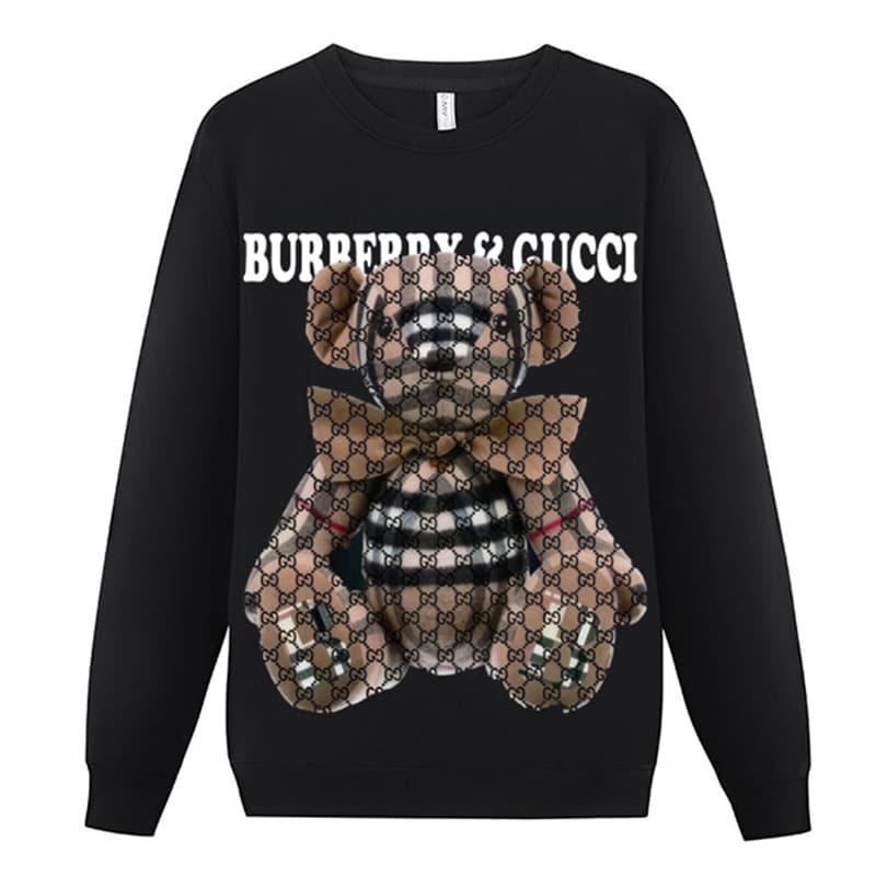 17 Style Burber Nouveau Sweat à capuche imprimé Tendance Sweat à capuche décontracté polyvalent pour hommes
