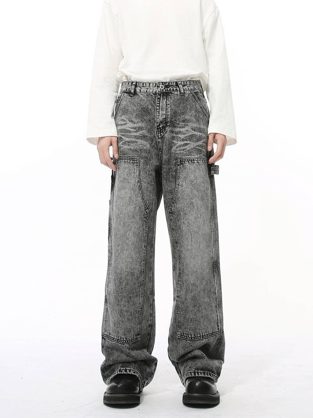 Men's Clothing Autumn And Winter Retro Straight High Street Loose Casual Wide Leg Pants