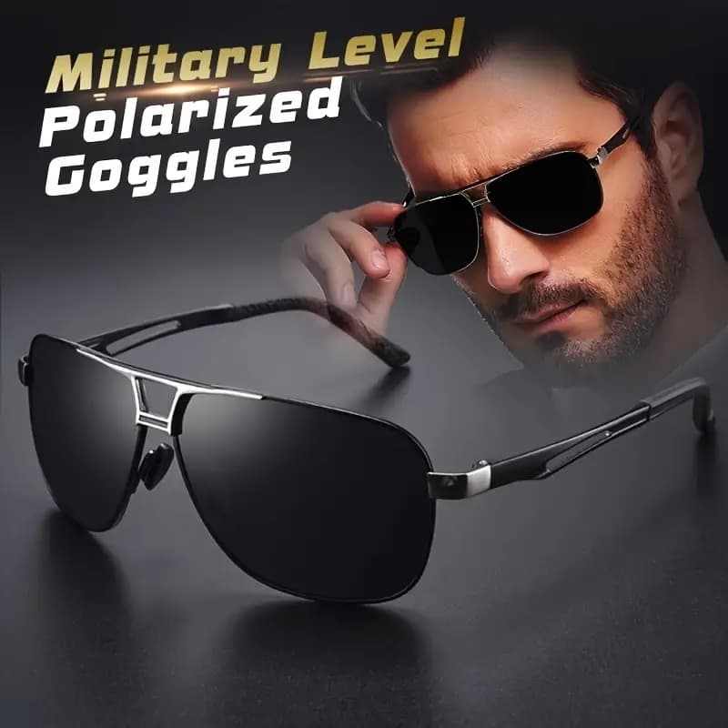 Lunettes de soleil polarisées pour hommes, lunettes de soleil de cyclisme de conduite, lunettes de soleil de sport de pêche pour activités de plein air UV400