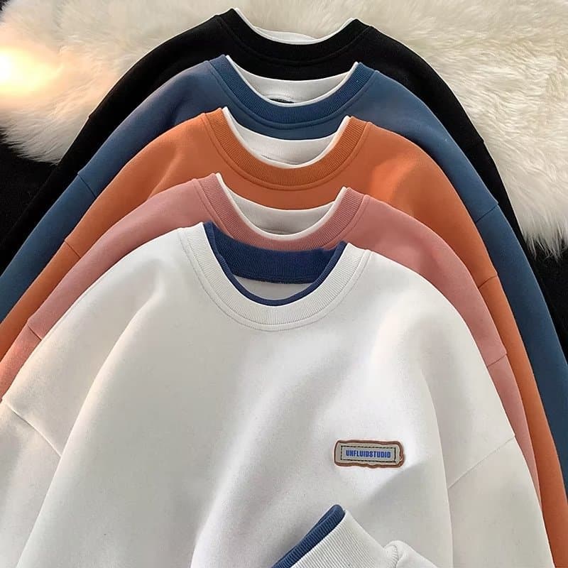 Men's clothing style solid color fashionable comfortable loose niche simple lazy all-match men's round neck short-sleeved summer T-shirt top