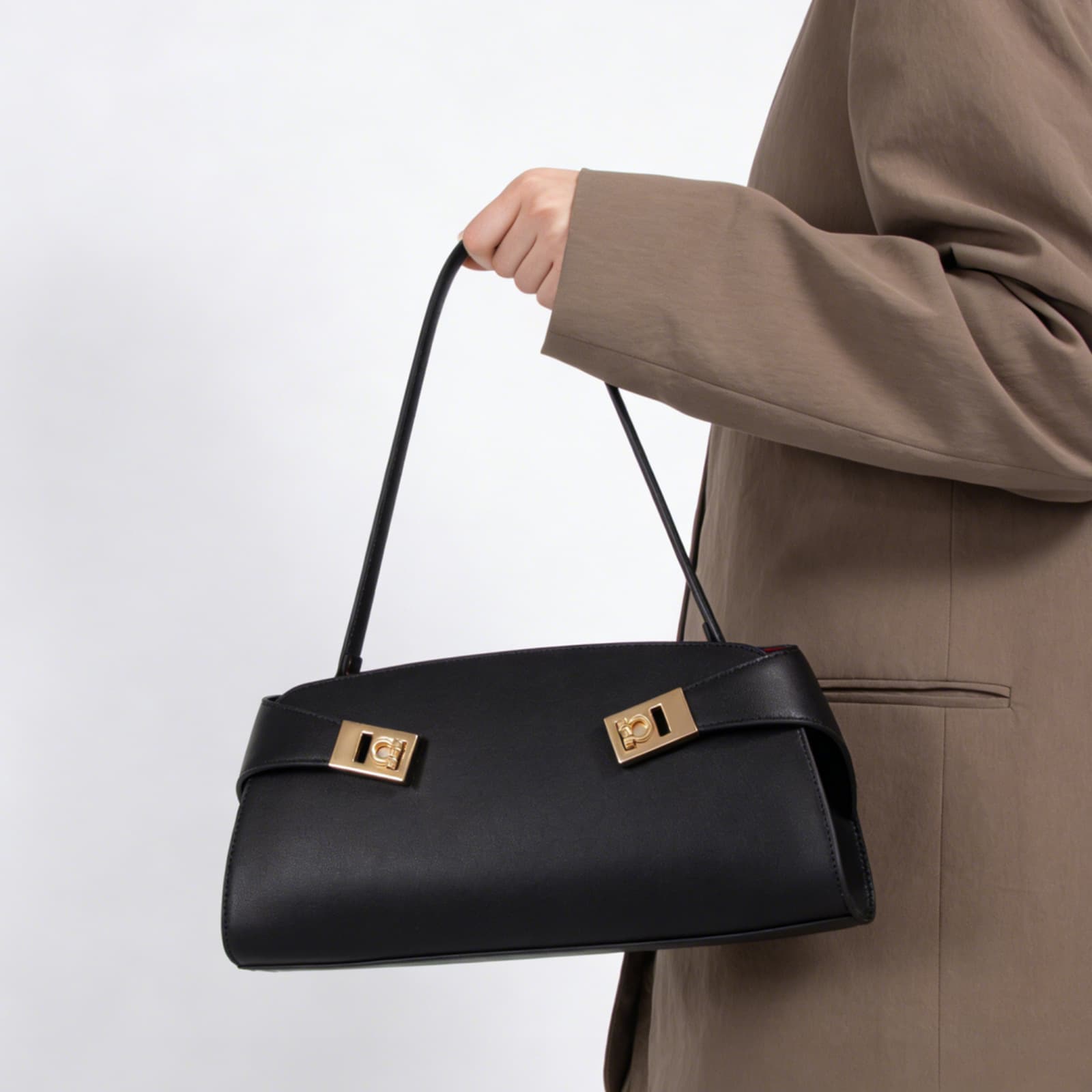 2026 High-quality Handbag, Simple Commuting Bag, Genuine Leather, Large Capacity, Fashionable Shoulder Bag For Women
