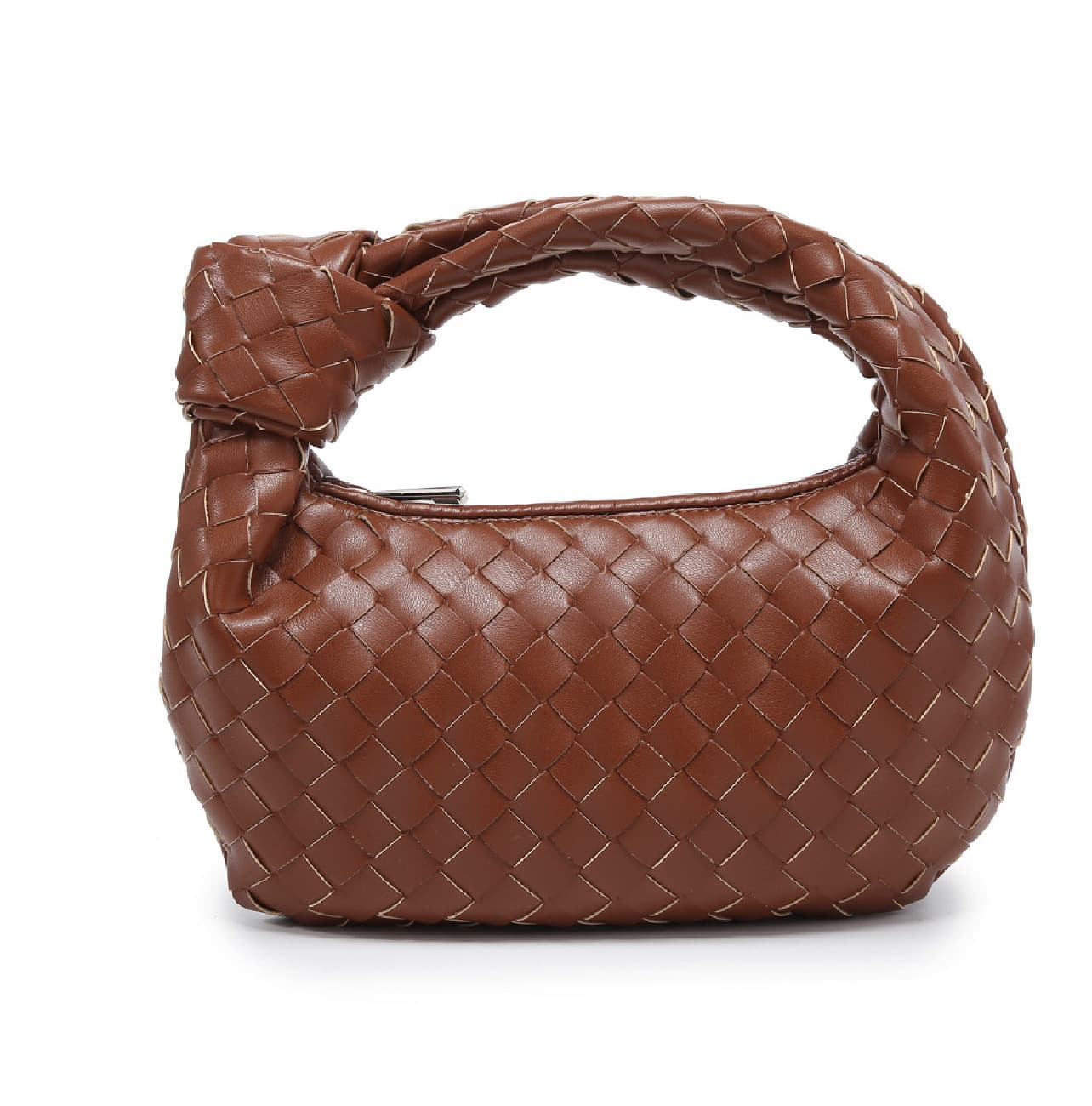 Sac à main tissé, petit pain rond en forme de nuage