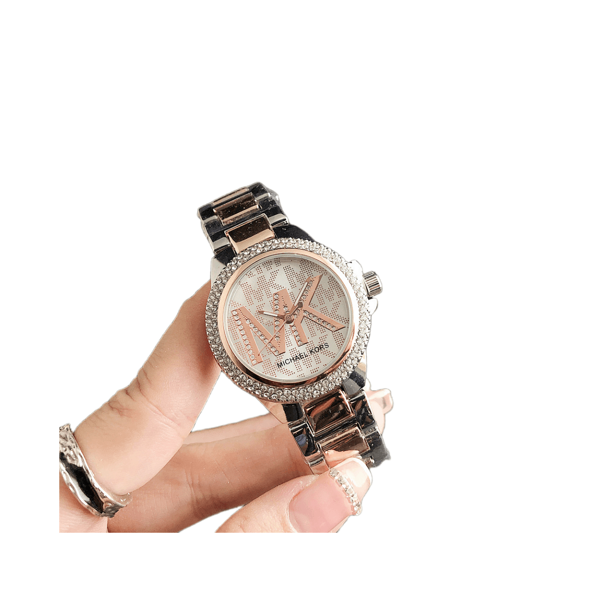 Montre élégante pour femme, montre à quartz à cadran rond tendance