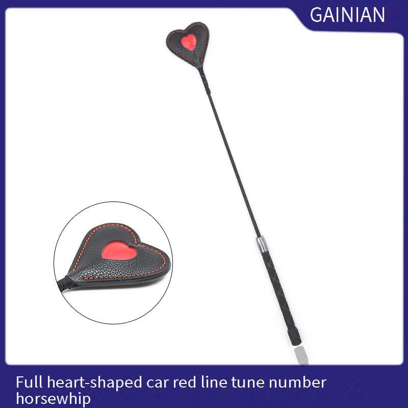 Sex Products Red Heart Wrapped Metal Handle Whip Love Female Nightclub Props Queen Whip