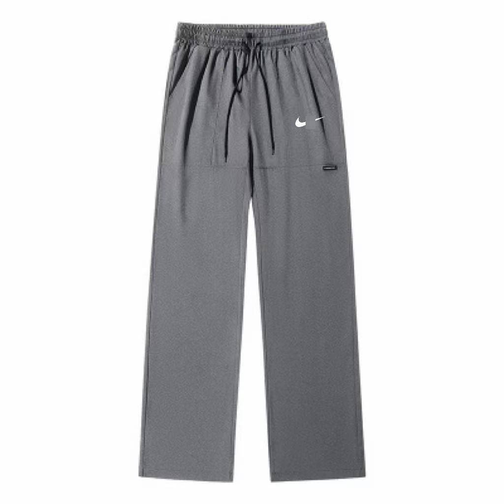 Pantalon de sport décontracté pour homme, coupe droite ample, taille élastique respirante avec cordon de serrage, résistant à l'usure et confort