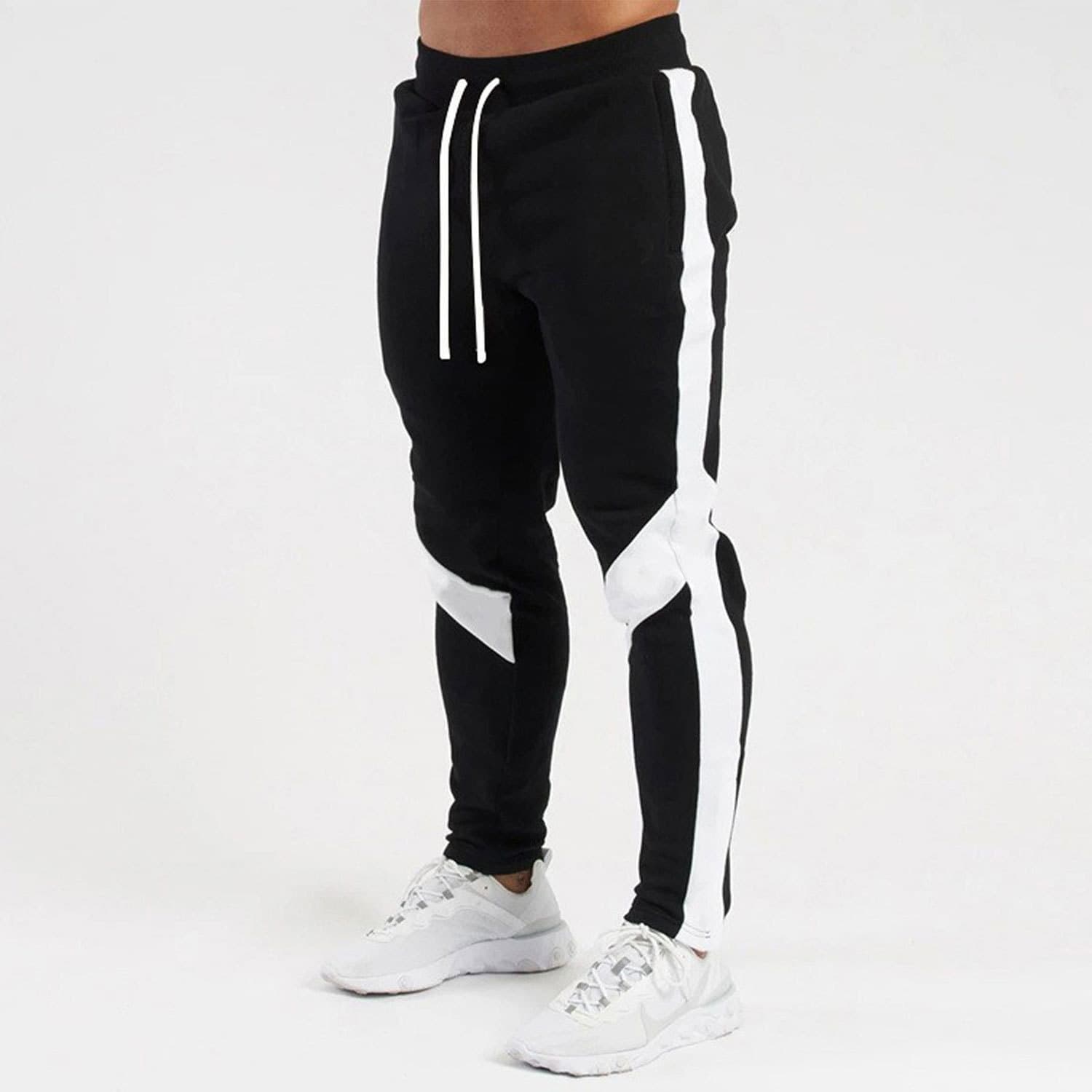 Men's Clothing sports trousers casual pants color matching all-match casual sports sweatpants