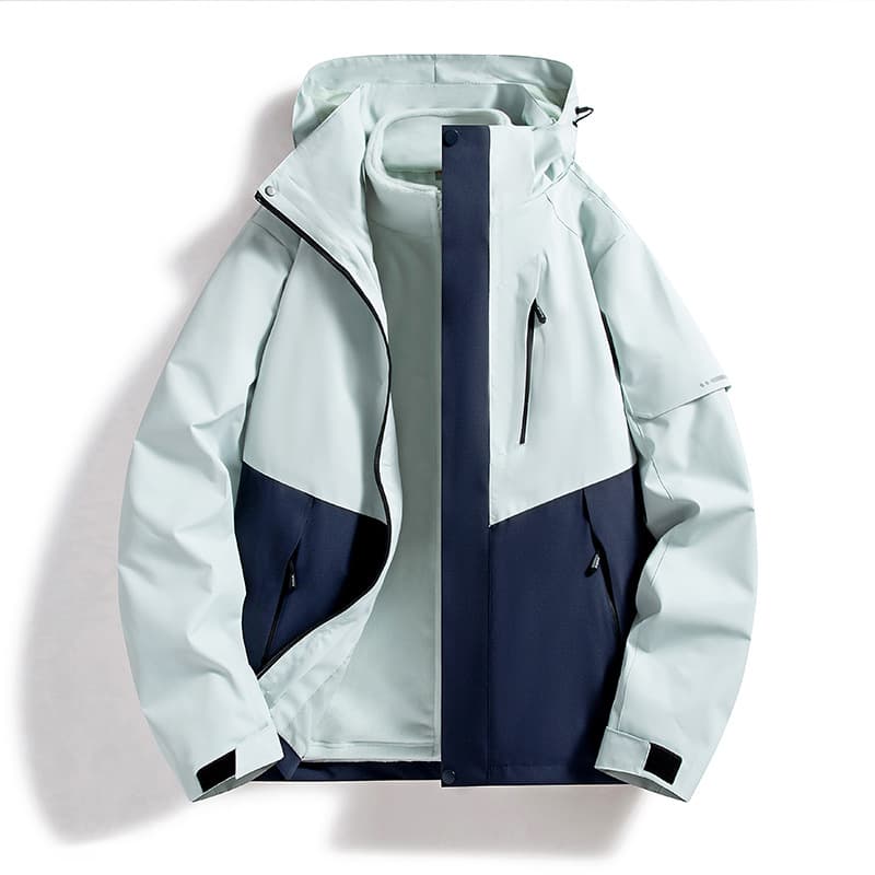 Men's Clothing Outdoor Jacket Splash Proof Detachable Outdoor Mountaineering Travel Jacket