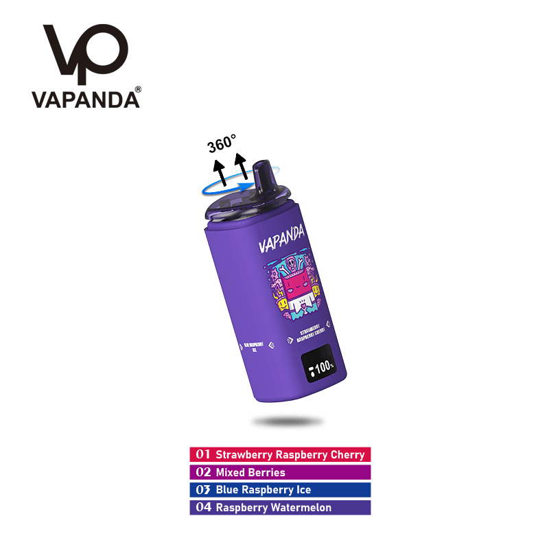 10 pièces 4in1 saveurs variables Vapanda jetable Vape Pod 120K 300K 500K pour une cigarette électronique
