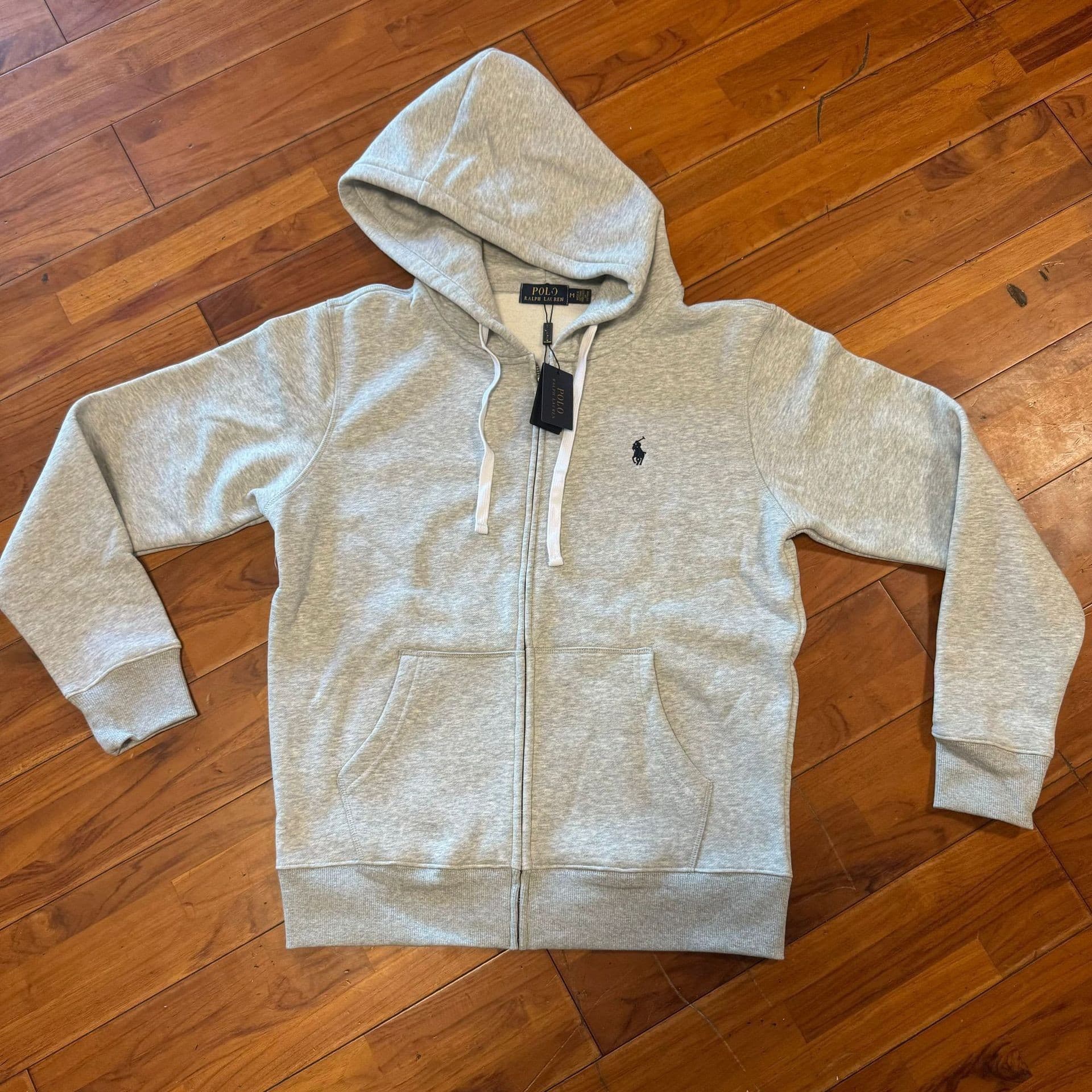 Vêtements pour femmes Thin Series Pony Cardigan à capuche RL Pull de couleur unie Brodé Loose Paul POLO Jacket
