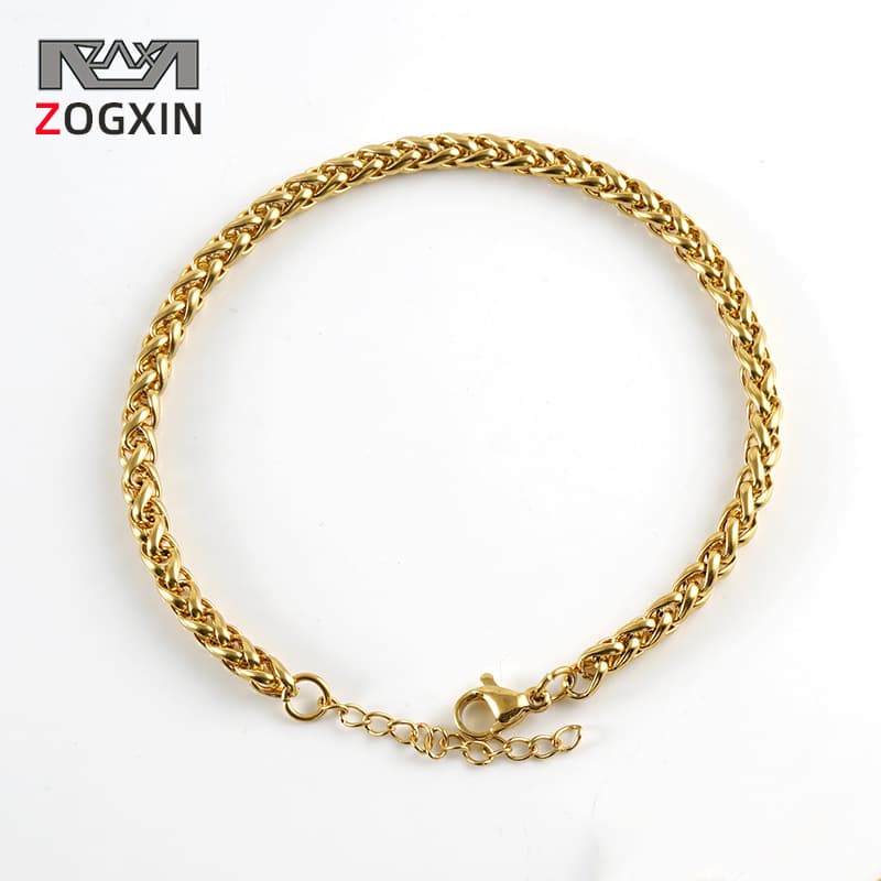 New Titanium Hip-Hop Trendy Personality Men's And Women's High Street Stainless Steel Dragon Bone Chain Bracelet