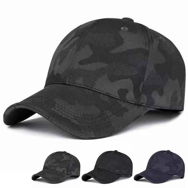 Hat Men's Spring and Autumn New Camo Baseball Hat Outdoor Leisure Simple Sunshade Hat Men's and Women's Golf Hat
