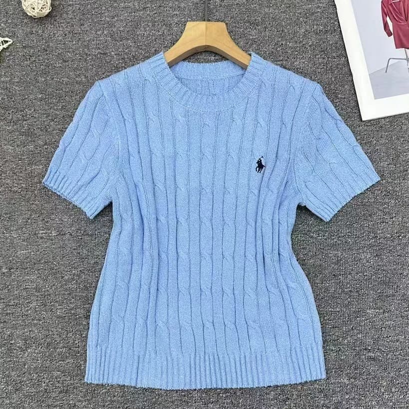 Pull à col rond pour femmes, câble torsadé Newton brodé, haut de tempérament