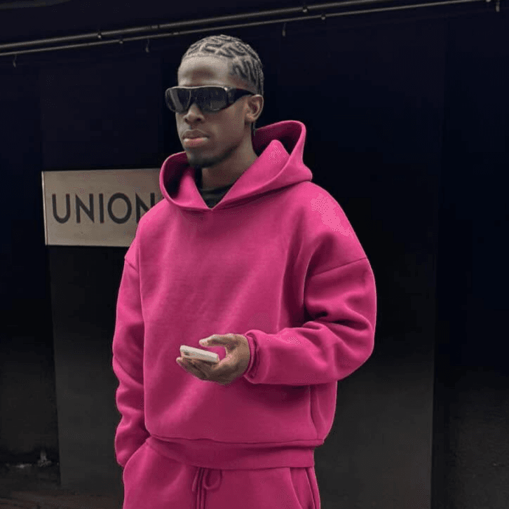 Sweat à capuche pour homme, vêtement décontracté, simple, tendance, couleur unie, ample