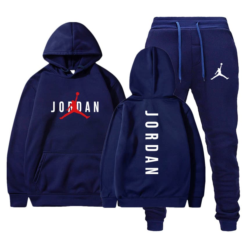 Tendance chandail en peluche pour hommes populaires en automne et en hiver Pullover Hooded deux pièces