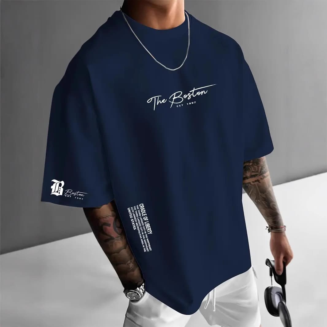 Men's Clothing Premium Gradient Short Sleeve T-Shirt For Men & Women - Soft Breathable Fabric, Trendy Casual Fit, Versatile Streetwear - S/M/L/XL/XXL
