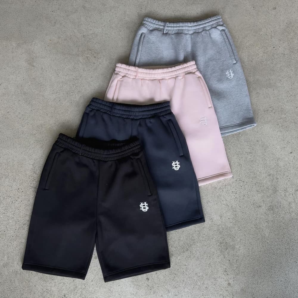 Men's Retro Y2K Street Hip-Hop Casual Shorts Loose Fit Solid Color Sports Elastic Waist Mid-Waist Black Summer Autumn Shorts-3
