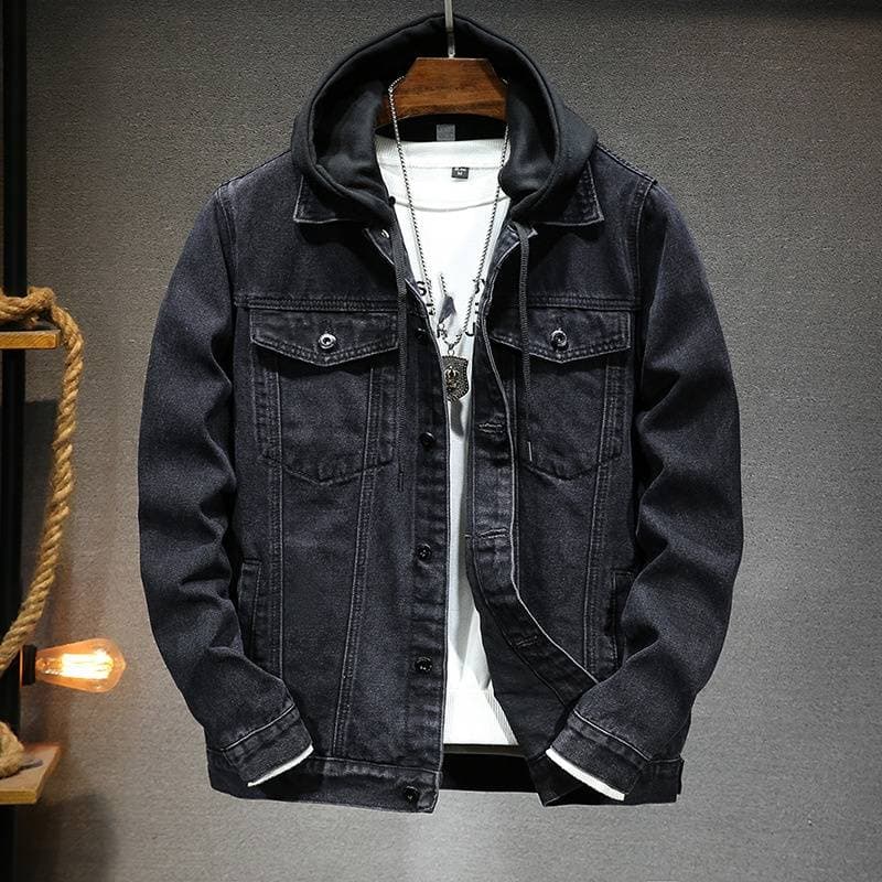 Men's Clothing casual tops jacket autumn and winter black