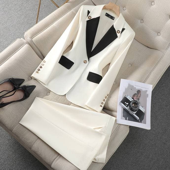 Women's Clothing Black, Small Professional Wear, Niche Suit