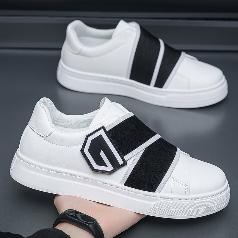Men's versatile breathable board seasonal casual fashionable and trendy sports shoes, Velcro men's Harajuku style shoes