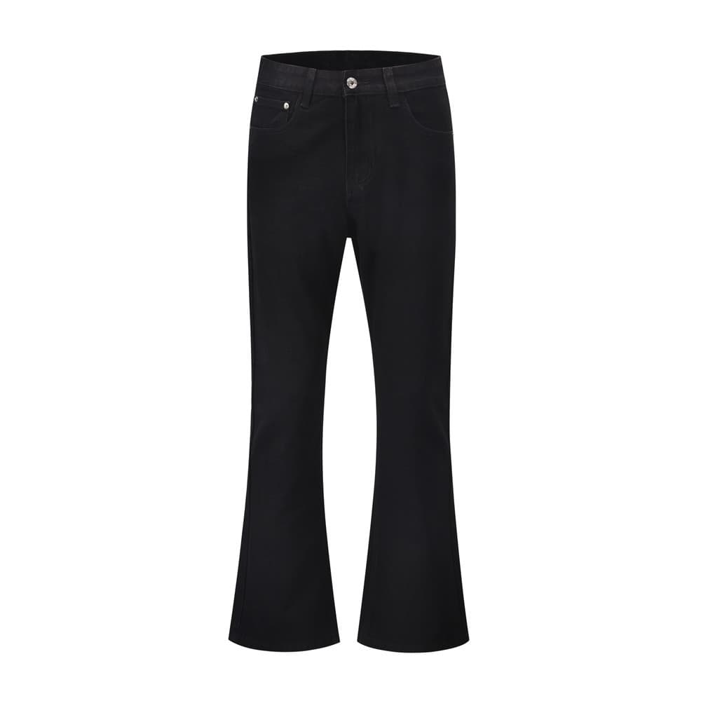 Jean évasé pour homme, coupe ample, style hip-hop, streetwear, décontracté, style rétro.