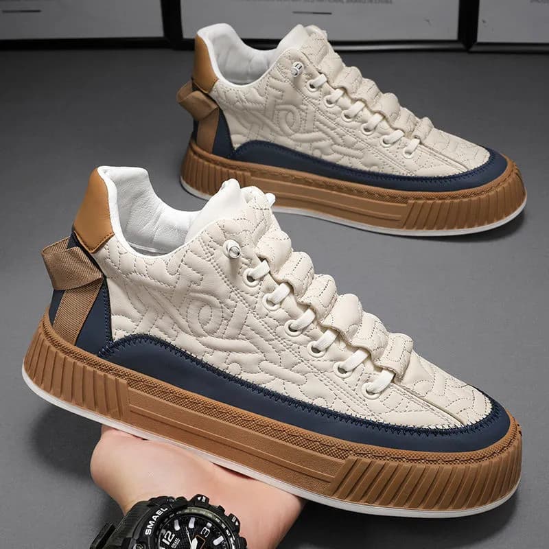 P7 Cross-border Thick-soled Sneakers Men's 2023 Spring New Hot Style Korean Version Trendy Students All-match Lightweight Casual Sports Shoes