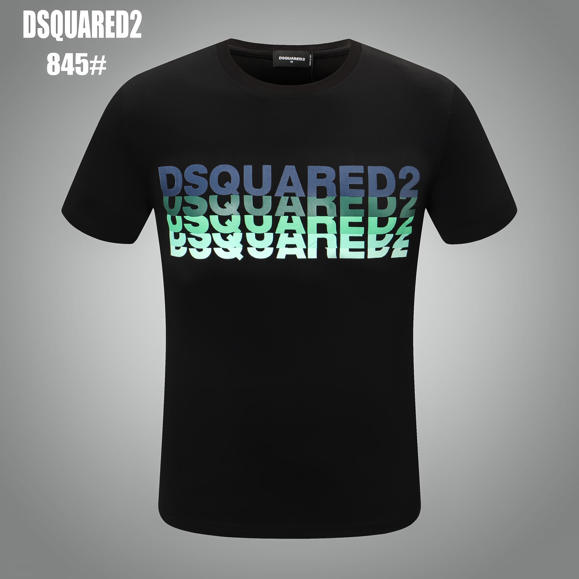 T-shirt DSQ LIAN D2, marque tendance pour homme, style streetwear, haute qualité, imprimé fin
