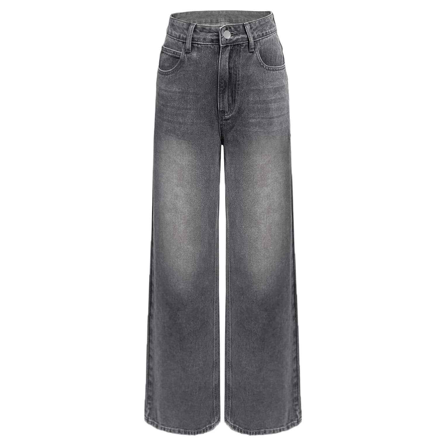 Women's Clothing Wholesale Grey Straight Leg Jeans For Women – Factory Direct Classic Denim Pants (S-XXL)