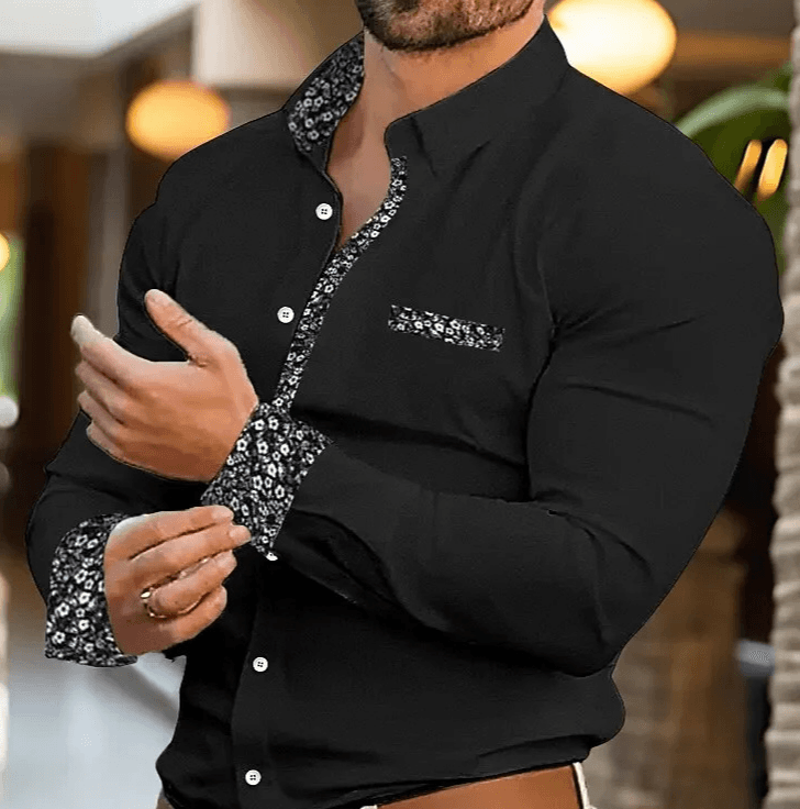 Chemise décontractée pour jeunes hommes, impression 3D, coupe slim