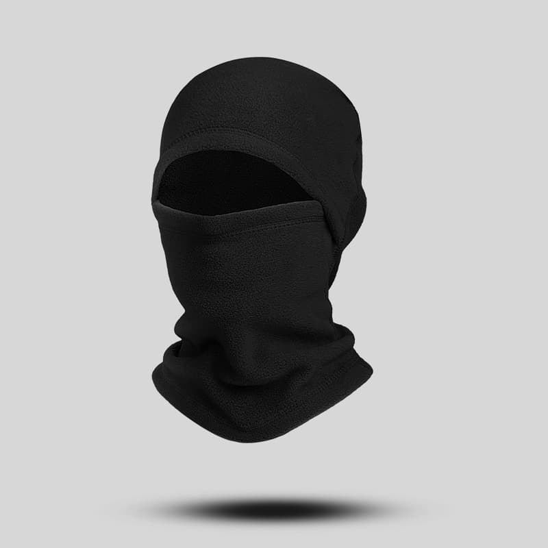 Bonnet de ski unisexe chaud d'hiver avec doublure polaire, cagoule épaisse tricotée pour l'extérieur, idéale pour le vélo, le ski et la randonn