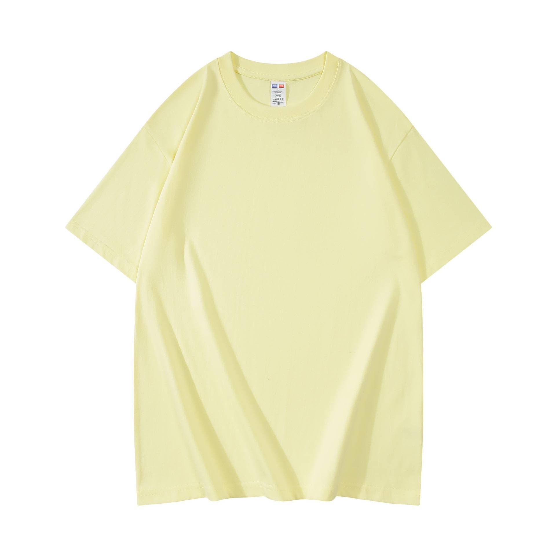 New Summer 2025 Style, 230-gram Heavyweight Pure Cotton Short-sleeved Round-neck T-shirt