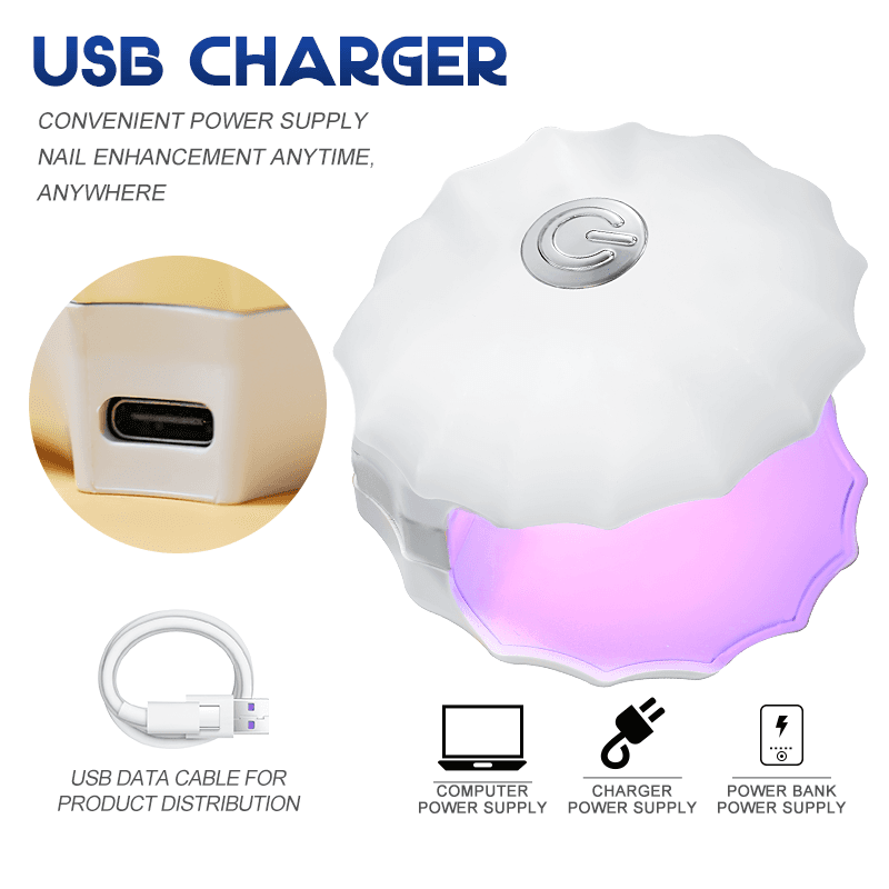 Arte Clavo Shell Nail UV Gel Varnish Dryer Manicure Phototherapy Machine Quick-drying Led Light Portable Nail Polish Glue Lamp