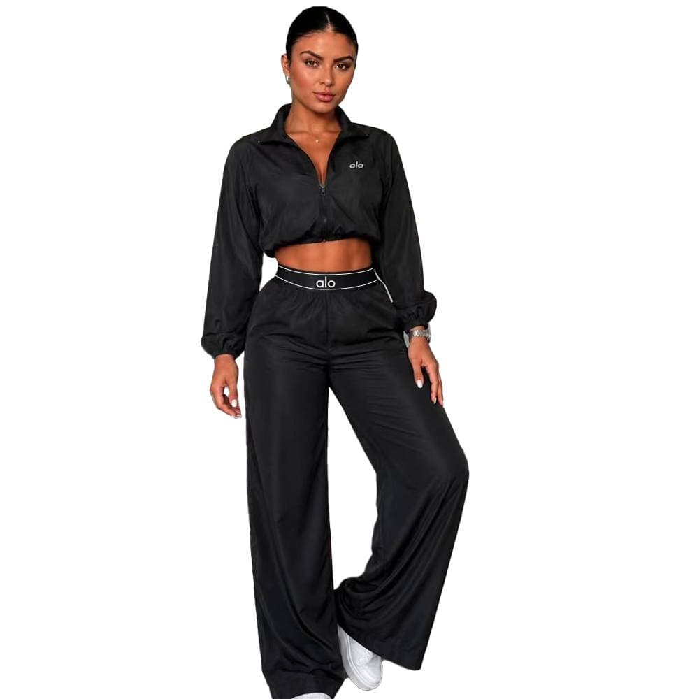 Ensemble de survêtement femme 2026 décontracté : haut, pantalon et veste. Séchage rapide et absorption de la transpiration.