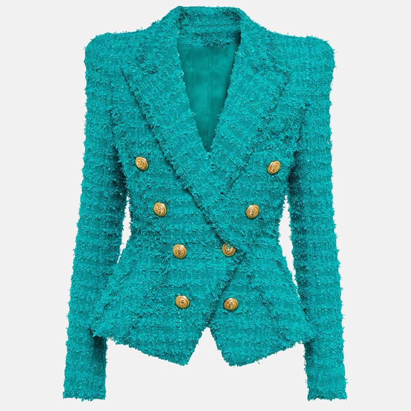 Women's New Style Star Fashion Fringed Tweed Slim Blazer