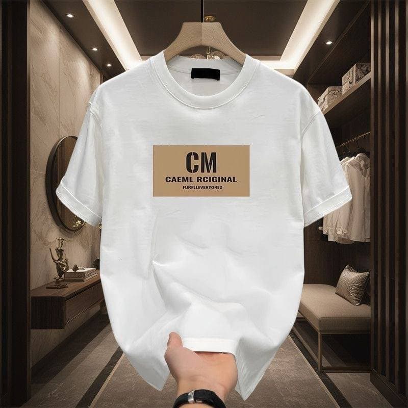2025 Summer Loose Men And Women Pullover 100% Cotton Short Sleeve T-shirt