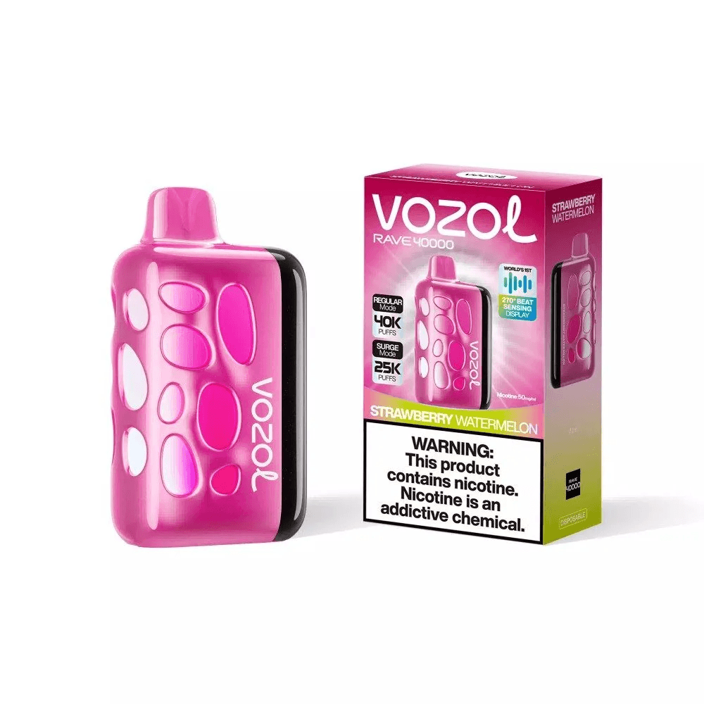 Entrepôt UE Vozol Rave 40000 Vape jetable Puff 40k Cigarette électronique Contrôle du flux d'air Vape Pakete Ice Fruit Combos 1 PCS