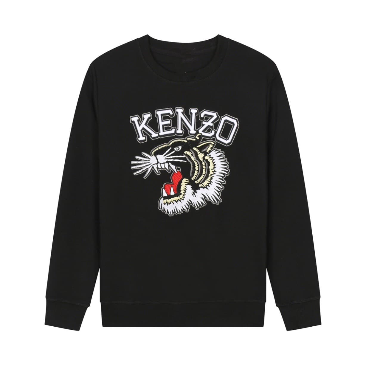 Sweat à capuche noir à col rond pour homme, imprimé tigre, coupe ample et confortable, idéal pour le printemps et l'automne.