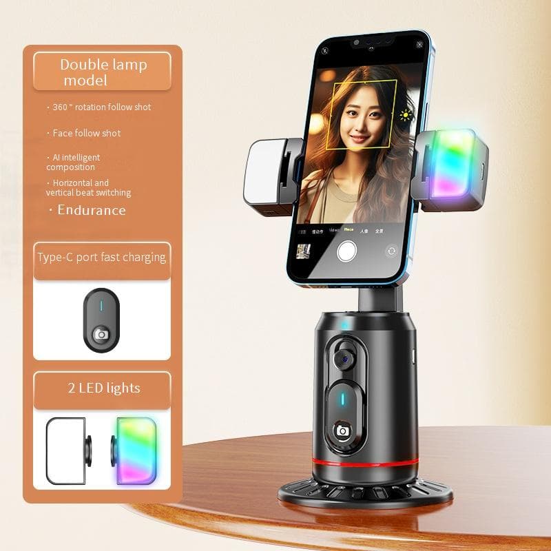 Consumer Electronics Smart AI Face Recognition Mobile Phone Gimbal, Douyin Live Selfie Artifact, Panoramic Follow Up Anti Shake