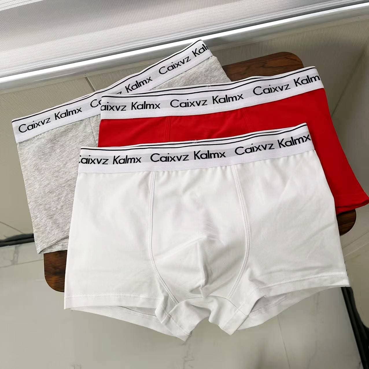 Men's Underwear Cotton Boxer Briefs Mid Waist Boxer Briefs Sports Breathable Sexy Shorts Head